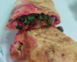 A picture of step 4 of The crispy chilla.