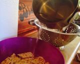 A picture of step 1 of Goldie's Fried Matzos.