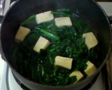 A picture of step 6 of Stewed Freeze-Dried Tofu and Spinach.