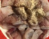 Hình bước làm 1 của món Mực xào rau củ