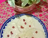 A picture of step 5 of Nolen Gurer Chitai Dudh Pithe.