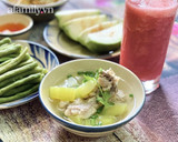 Hình bước làm 1 của món Canh Bí Xanh Nấu Xương Heo