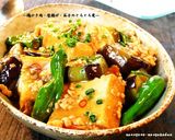 A picture of step 6 of Soft Simmered Ground Chicken, Atsuage, and Eggplants.