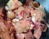 A picture of step 2 of Pork nuggets.