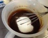 A picture of step 4 of Molten Chocolate Cake.