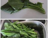 A picture of step 1 of An Easy Method for Parboiling Greens.