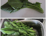 A picture of step 1 of An Easy Method for Parboiling Greens.