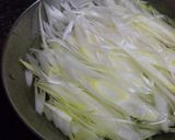 A picture of step 1 of Pork and Green Onion Shabu-shabu Nabe (Hot Pot).