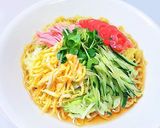 A picture of step 8 of Mexican Style Chilled Chinese Noodles with Salsa.