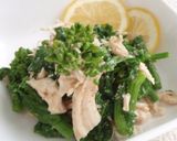 A picture of step 6 of Nanohana & Chicken Tenders with Lemon Sauce.
