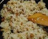 A picture of step 9 of Indonesian Fried Rice with Chicken and Shrimp (Nasi Goreng).