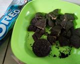 Foto langkah ke 3 dari resep Puding Oreo Vanila Agarasa.