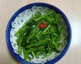 豬油蒜炒空心菜的食譜步驟3照片