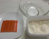 A picture of step 1 of Imitation Crab Tempura.
