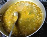 A picture of step 5 of Matar kulcha.
