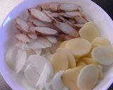 A picture of step 1 of Burdock Potage Soup.