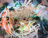 A picture of step 6 of Mixed Bean Sprout Namul Using a Namul Base.