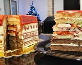 Foto del paso 11 de la receta: Tarta-caja neapolitan cake