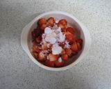 A picture of step 2 of Strawberry Pound Cake.