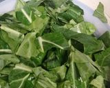 A picture of step 2 of Collard Greens with Smoked Turkey Leg.