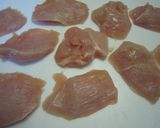 A picture of step 1 of Chicken Breast Piccata.