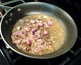A picture of step 3 of Shrimp Scampi with Zucchini Noodles.