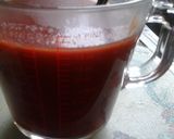 A picture of step 2 of Red Zucchini/courgette Soup 275 cals whole batch of 1700 mils.