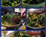 A picture of step 2 of AMIES SQUASH with SPINACH.