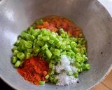 A picture of step 2 of Green Beans Sabzi.