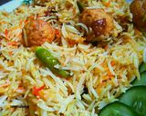 A picture of step 1 of Kofta biryani(mooti biryani).