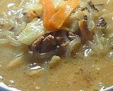 A picture of step 4 of Egg, Natto and Onion with Shirataki Noodles.