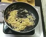 A picture of step 1 of Shavige kesaribath.
