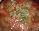 A picture of step 1 of pork rib button stew.
