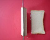 A picture of step 2 of Ham & Cheese Sandwich Made in a Frying Pan - Easy for Breakfast or Lunch.