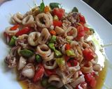 Foto langkah ke 5 dari resep Oseng cumi pete spesial.