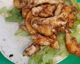 A picture of step 1 of Gluten free wraps 😀BLT.