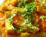 A picture of step 6 of Drumsticks masala.