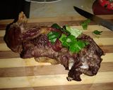 A picture of step 6 of Grilled beef#mykids favorite.