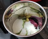A picture of step 1 of Beetroot punch.