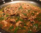 Crispy chicken thigh with angel hair, mushroom and garlic butter cilantro sauce recipe step 5 photo