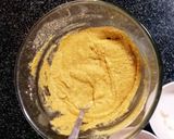 A picture of step 2 of Arbi leave pakoda.