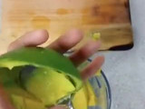 Avocado ice matcha latte
