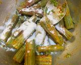 A picture of step 2 of Drumsticks tawa fry.