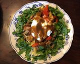 A picture of step 7 of California Farm Chicken Tortilla with Lizano Style Salsa.