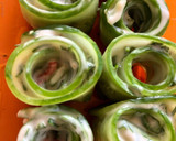 A picture of step 3 of Cucumber rolls 🥒.