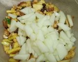 A picture of step 3 of Fruity masala chat.