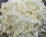 A picture of step 1 of Cabbage fry.