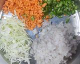 A picture of step 1 of Bombay sandwich.