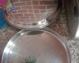 A picture of step 2 of Steam besan pizza cutlats.