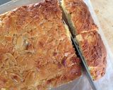 A picture of step 8 of Bienenstich Cake with Homemade Vanilla Creme.